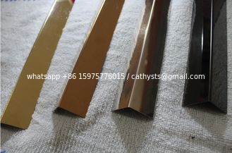 Китай Угловая переходная полоса из нержавеющей стали SS316, бронзовое зеркальное покрытие поставщик
