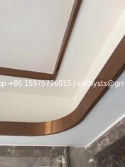 Китай розовое золото зеркальная нержавеющая сталь C-образный профиль для потолка, металлический профиль и отделка настенной плитки поставщик