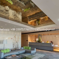 Китай 304 316 201 зеркально полированная серебристая сталь, громкая сталь, формованное зеркало, нержавеющая сталь, гофрированный лист для потолка и стены поставщик