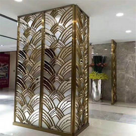 Дизайнерская складная ширма, перегородка для комнаты, декоративный металлический экран из нержавеющей стали поставщик
