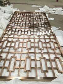 Экраны из нержавеющей стали из розового золота для фасадов/стенных покрытий/завесных стен/потолок поставщик