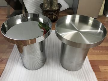 Медный металлический зеркальный круглый кофейный стол из золотой нержавеющей стали поставщик