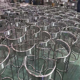 Высококачественный стул из нержавеющей стали с расчищенной отделкой из металла золотой стул для ресторана поставщик